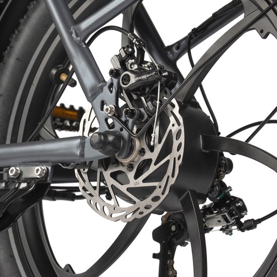 Maxturn Mule Volwassen elektrische fiets - Accu 48V 20Ah - 7 versnellingen - Banden 20×3,0 inch - grijs — afbeelding 3