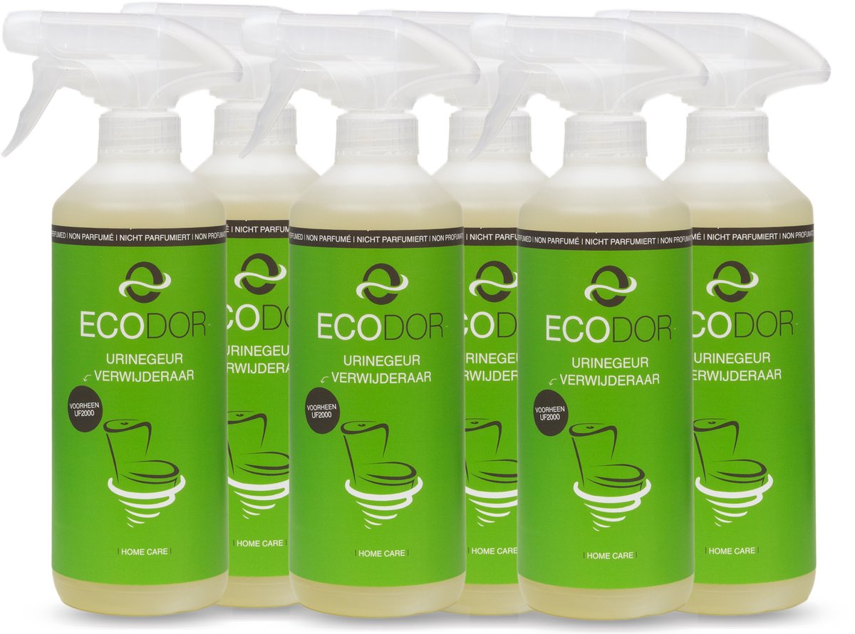 Urinegeur Verwijderaar UF2000 - 6 x 500 ml Voordeelverpakking - Enzymatische Geurneutralisator voor Matras, Bank, Tapijt en Sanitair - Tegen Hardnekkige Urinelucht