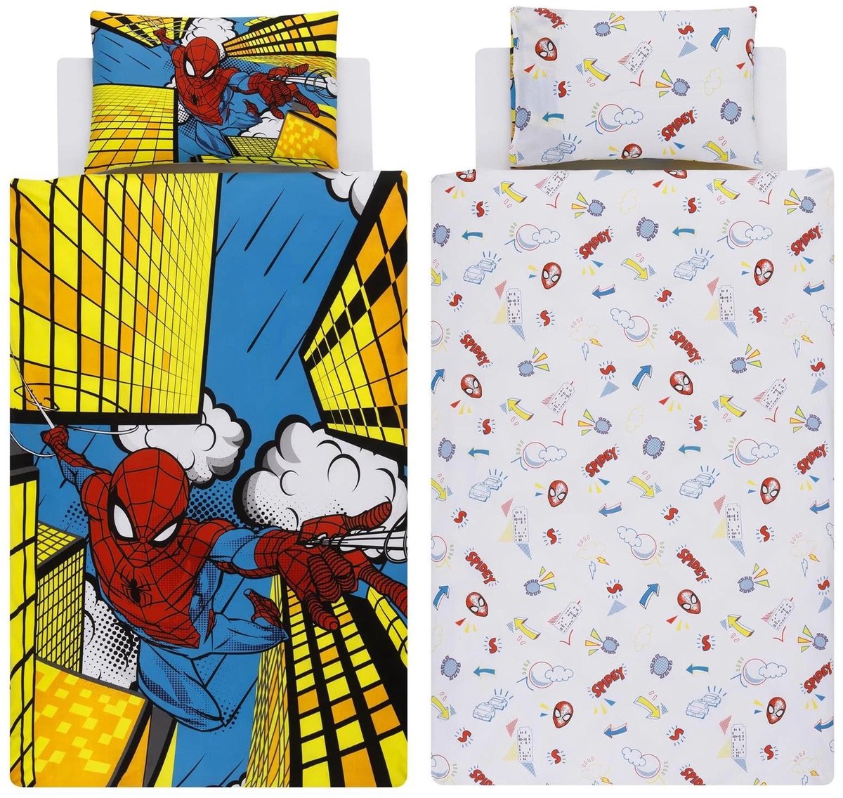Marvel Spiderman Dekbedovertrek - Eenpersoons - Spider-Man - Dekbed - 1-persoons