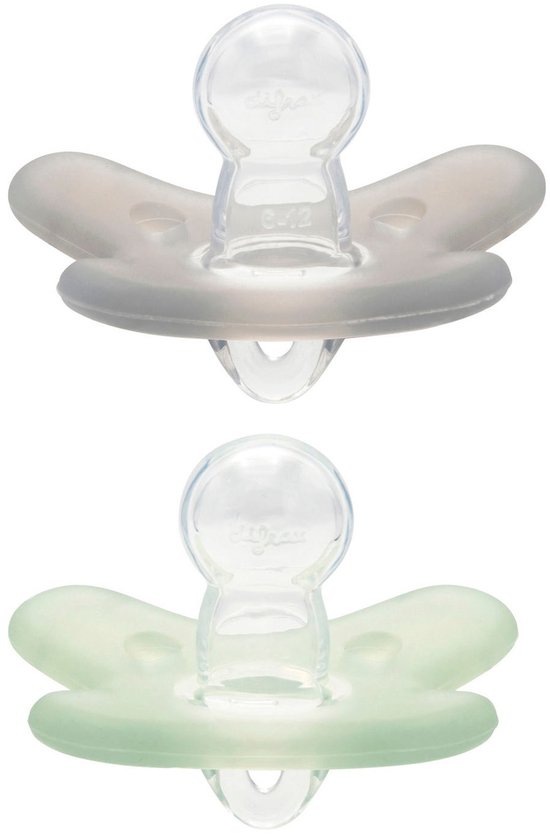 Difrax Fopspeen Natural Siliconen 6-12M 2 stuks van Difrax — afbeelding 2