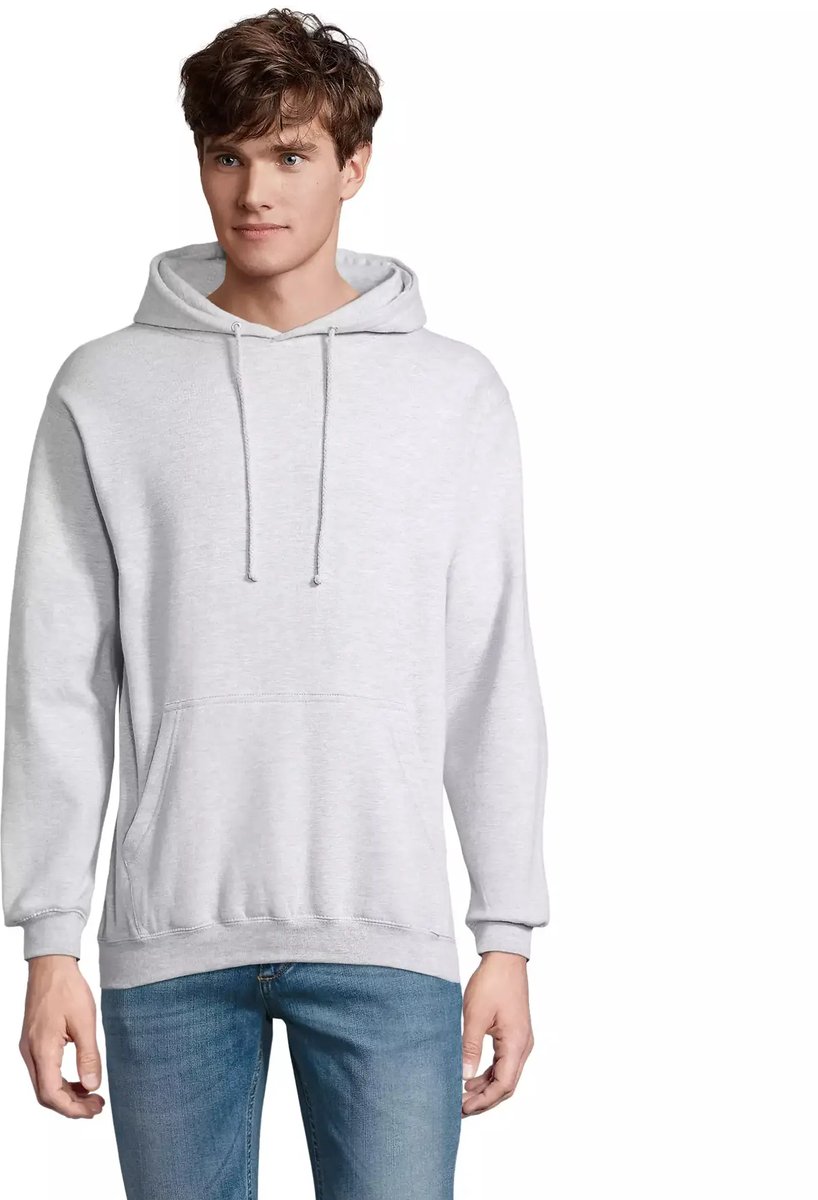 SOL'S Unisex Condor Hooded Sweatshirt L03815 - Grey Melange - M