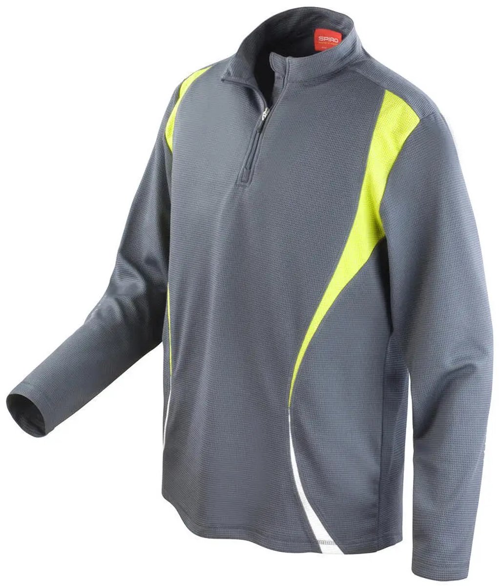 Spiro Trial Training Top - Charcoal/Lime/White - L