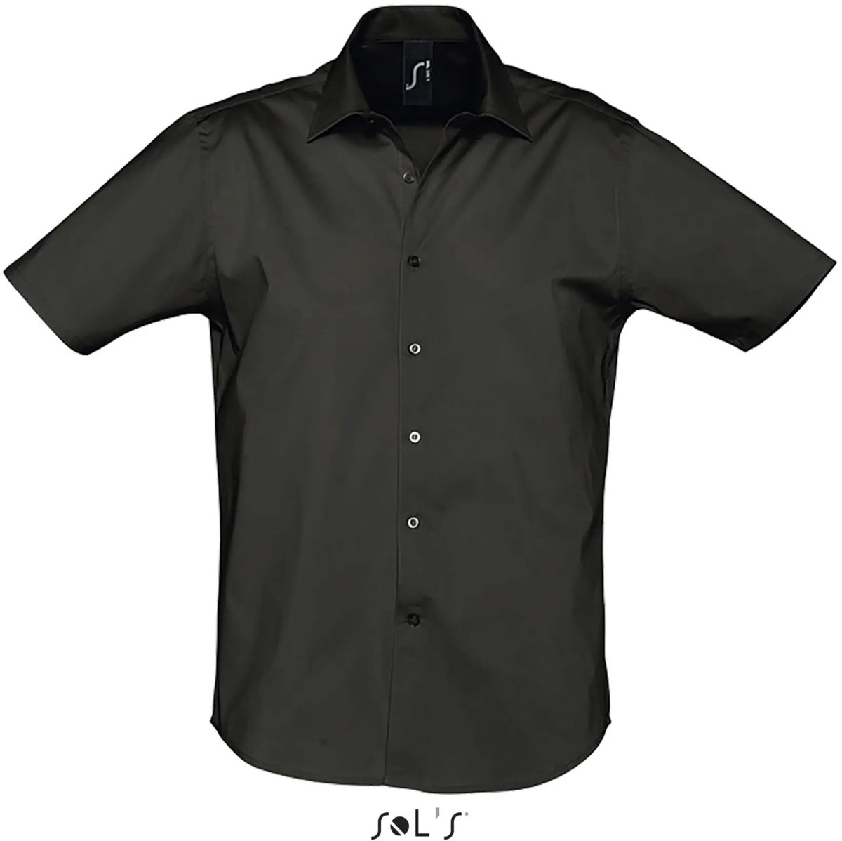SOL'S Men´s Stretch-Shirt Broadway Short Sleeve L632 - Black - L