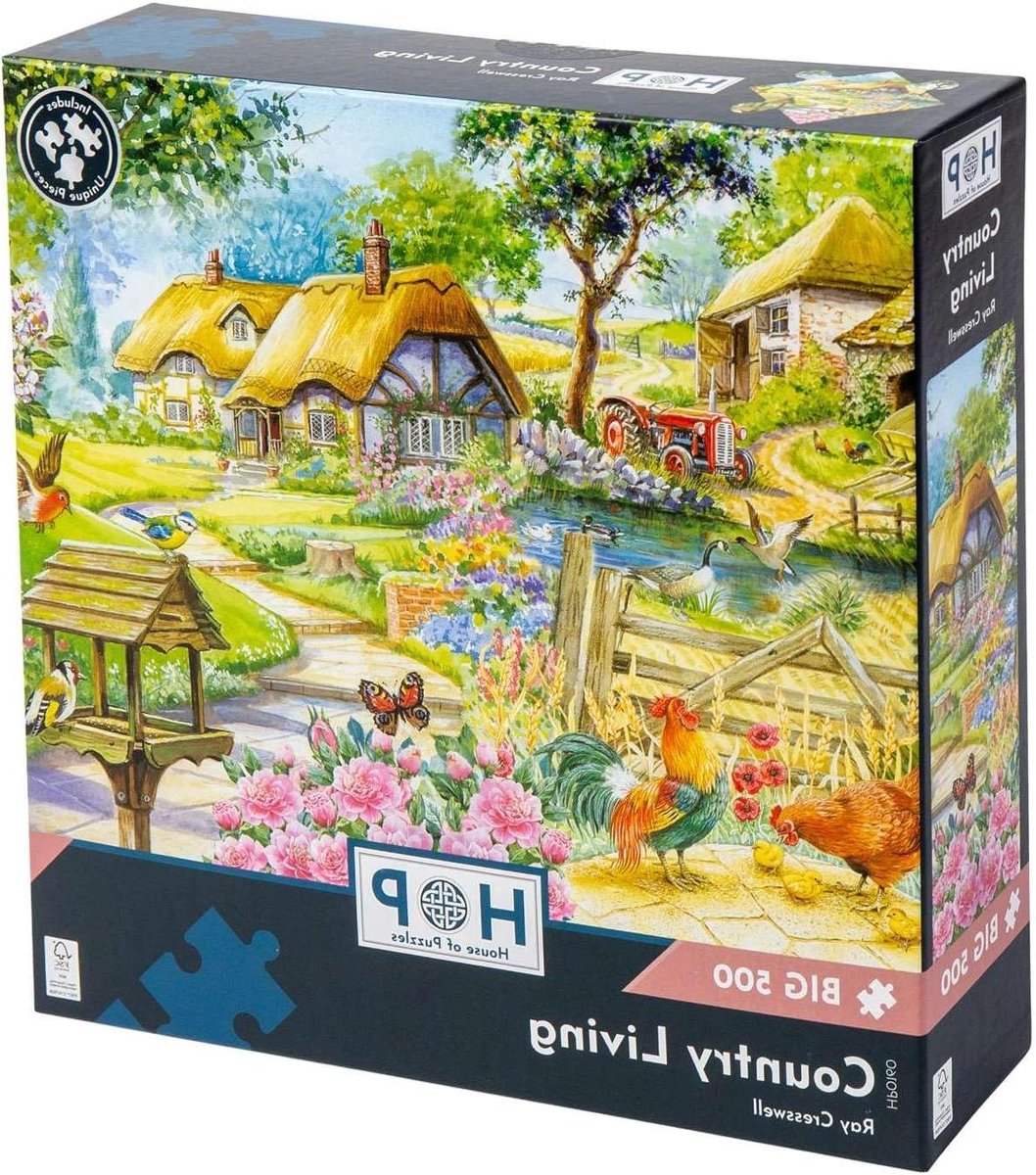 Legpuzzel Dorpstaafje - Puzzel 500 Stukjes - Ontspanning Thuis - Grote Puzzelstukjes - 48 x 68 cm - Veelkleurig