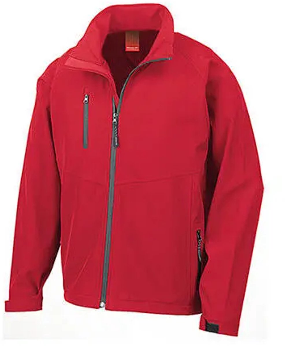 Result Men´s Base Layer Soft Shell Jacket RT128M - Red - XXL