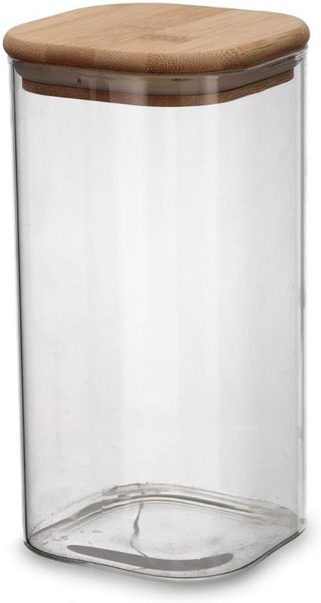 Beschuitblik - Transparant - 1,4 L - Glas Voorraadpot met Druksluiting en Siliconen Afdichting - Voor Keukenopslag