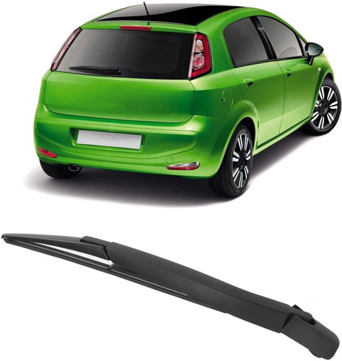 Wisserarm Achterruit - Compatibel met GRANDE PUNTO 2005-2011 - Eenvoudig te installeren - Hoogwaardig ABS/rubber - Duurzaam - Kwaliteitsborging - Autowisser