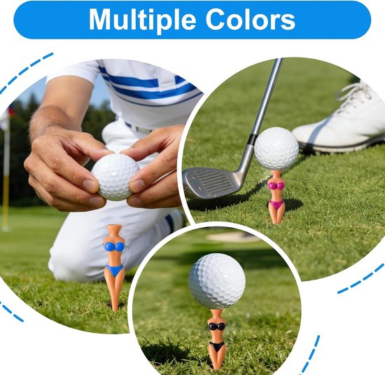 Set van 5 Grappige Golf Tees en T-Shirts voor Mannen en Vrouwen - Perfect voor Golftraining en Accessoires — afbeelding 4