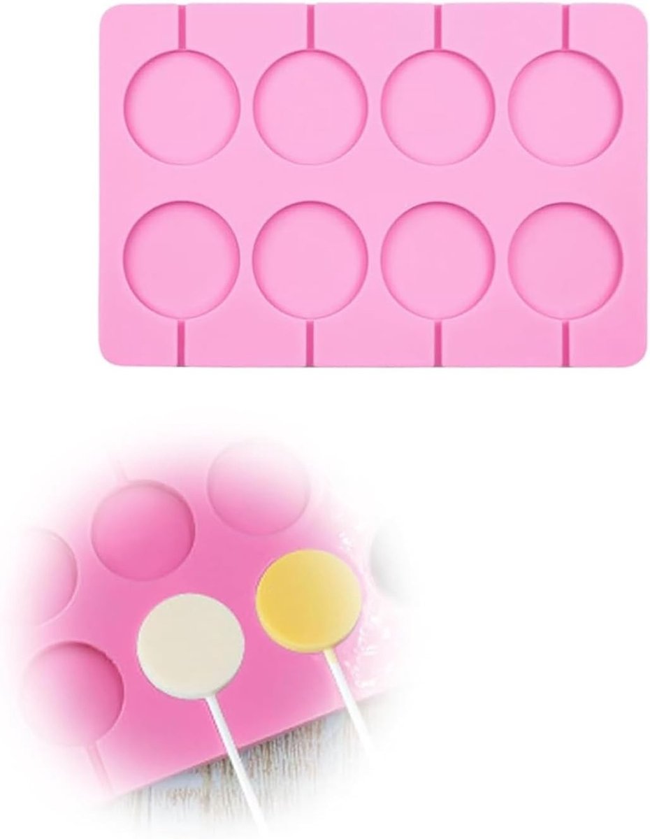 Siliconen lollyvorm voor zelfgemaakte chocolade en snoepjes, eenvoudig te gebruiken, perfect voor feestjes en creatieve desserts