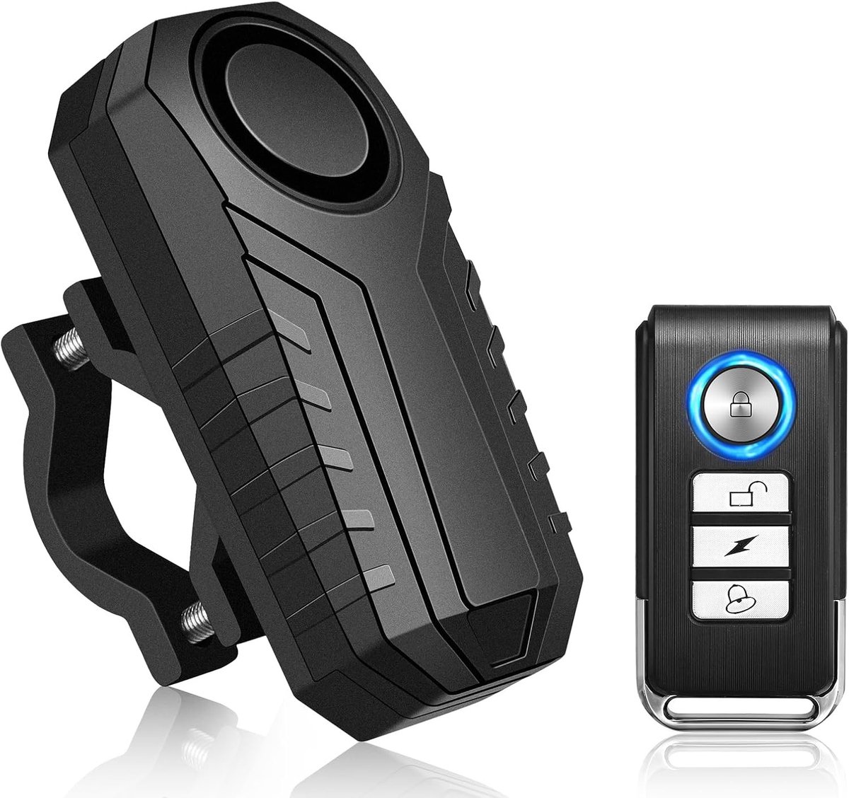 Fatbike alarm - Zwart - Waterdicht - 113dB Fietsbeveiligingssysteem met Afstandsbediening - Voor Fietsen en Motoren