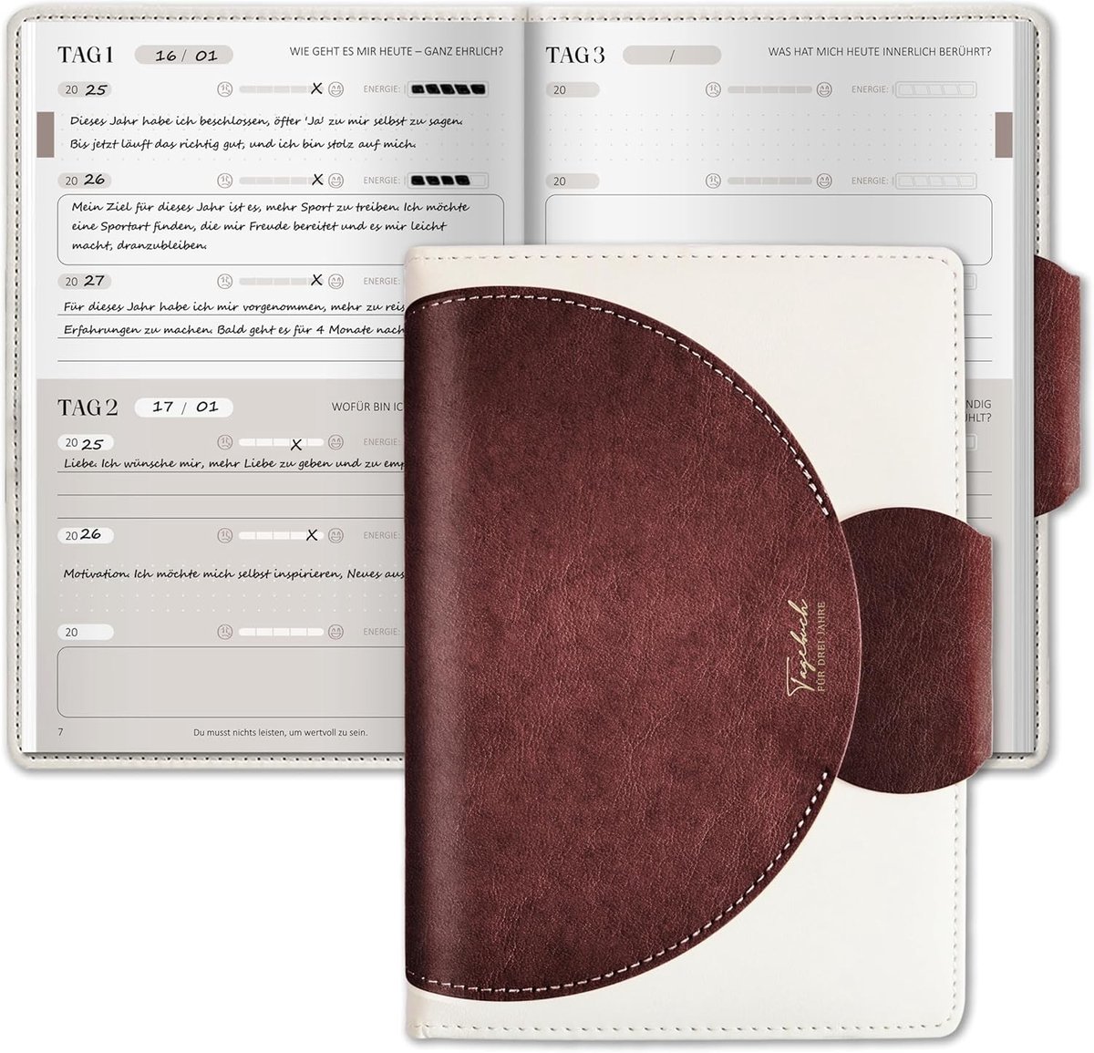 Stijlvol Rood Dagboek met Luxe Afwerking, Perfect voor Notities en Persoonlijke Reflecties