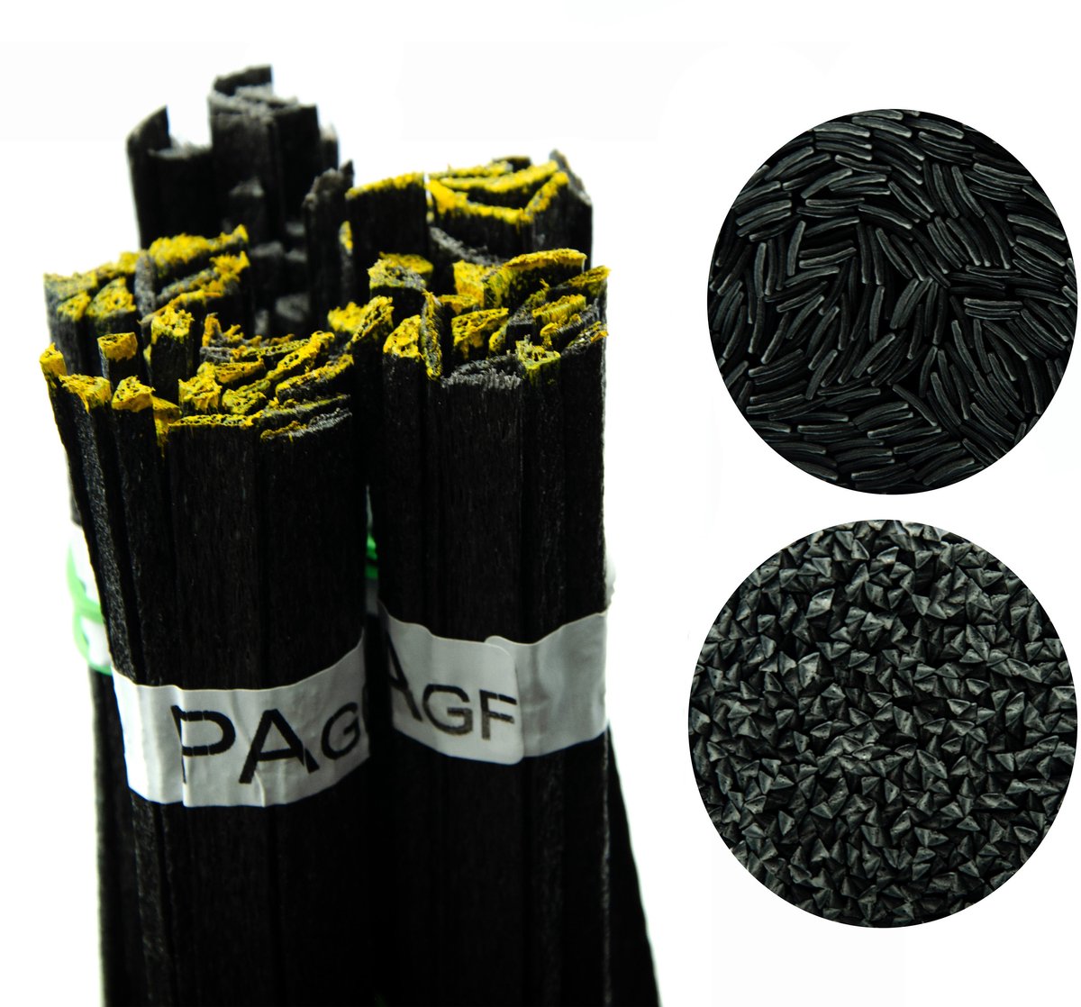 Rosfix Kunststoflasdraad PA+GF - Zwart 100 G, 42 Cm Draad Mix Profiel - 370–430°C Smelttemperatuur