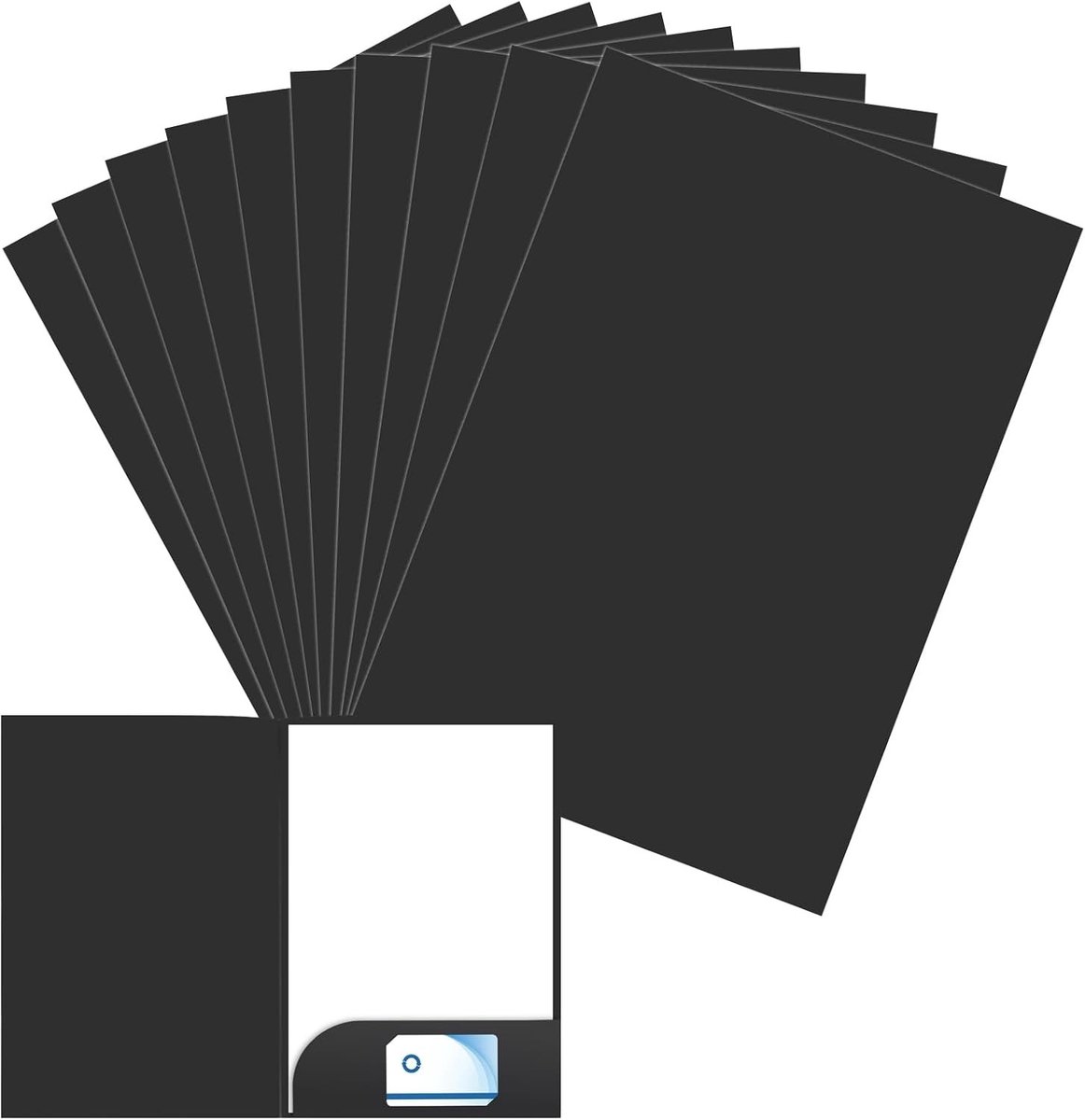 Set van 10 A4 Kraft Papieren Mappen met Kaartslot | Presentatiemap, Documenten Organizer voor Vergaderingen en Rapporten, Ideaal voor Kantoor en School