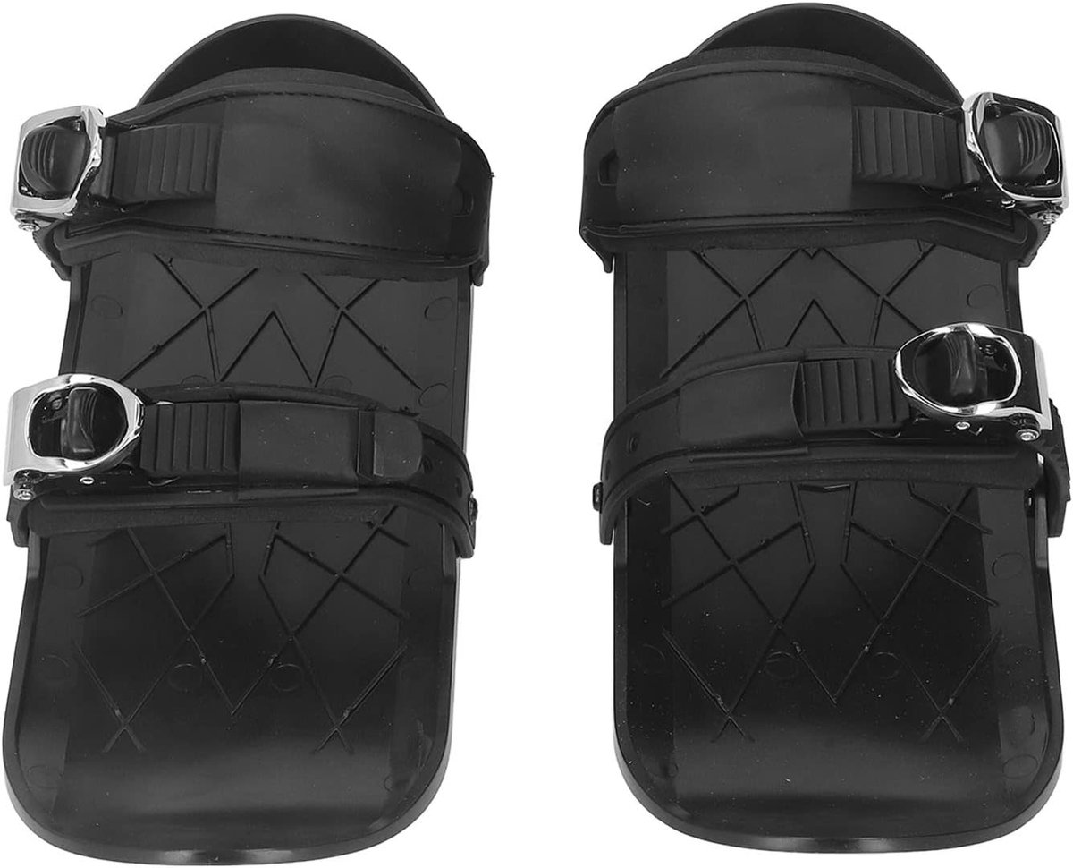 Verstelbare Mini Ski Schoenen voor Winter Sporten, Ski Boots voor Buiten, Unisex, EU 35, Zwart, Perfect voor Skiën en Snowboarden