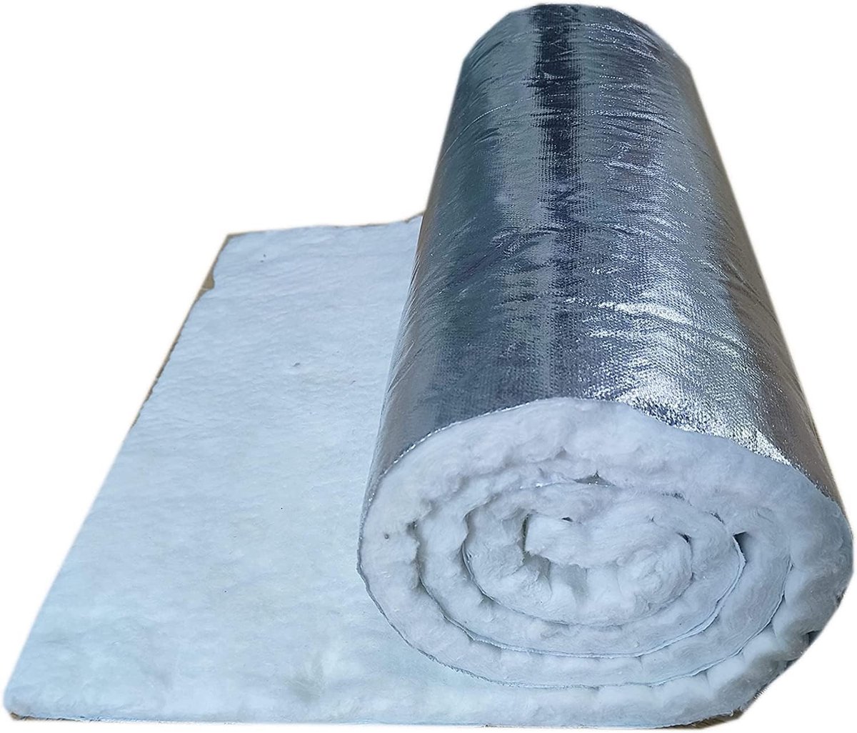 Isolatiemat - Zilver - 0,61 m - Keramische Vezel met Aluminiumfolie - Voor Hoge Temperatuur Isolatie
