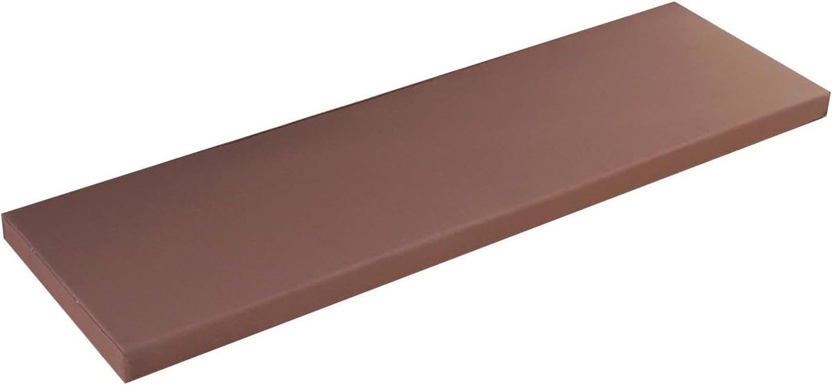 Bank Kussen - Terras Kussen Schommelbank Kussen - Buiten Zitten - 3 Inch Dik Schuim - 47x18 Inch - Bruin