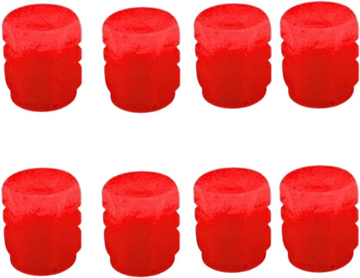 Fluorescerende Ventieldoppen voor Auto Banden, Universele Bescherming en Stijl, Set van 4