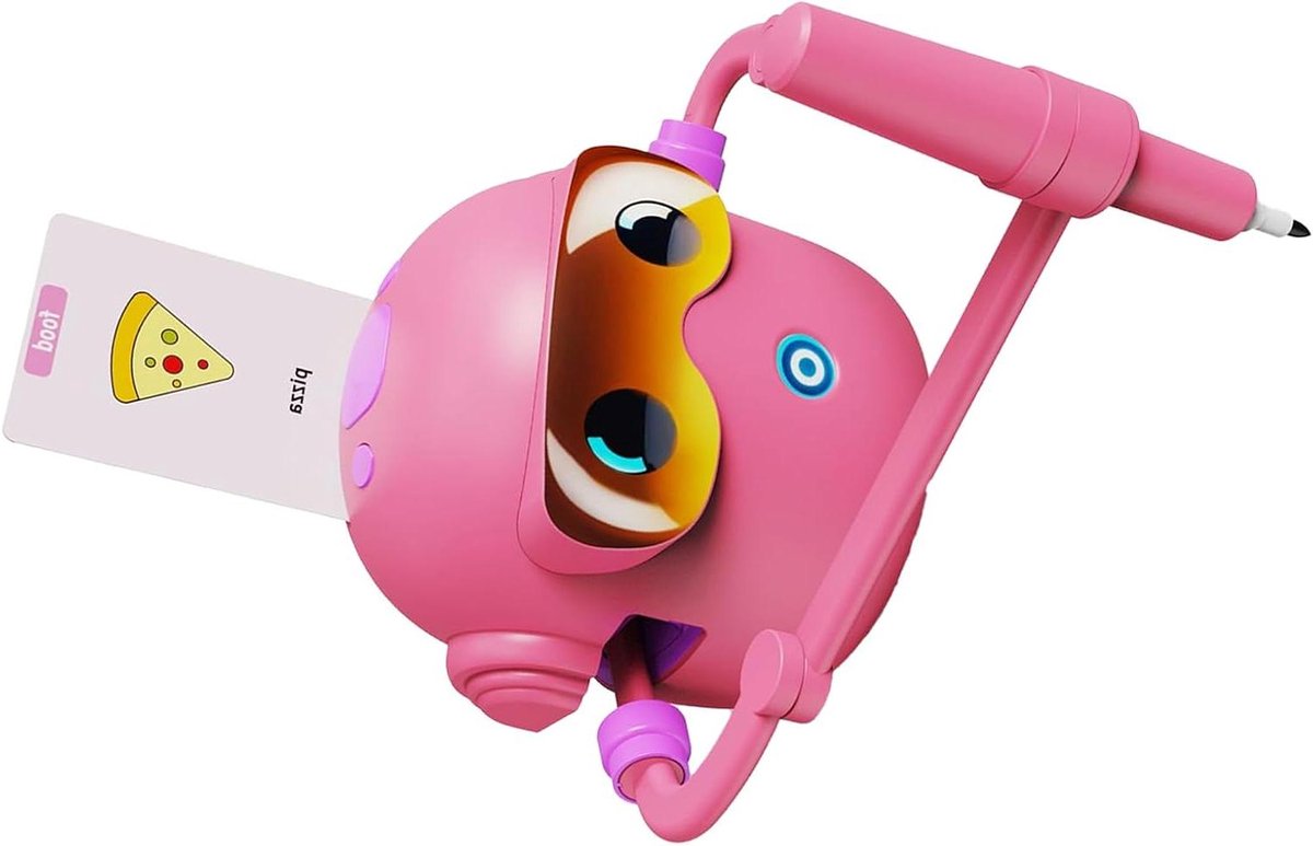 Tekenrobot voor Kinderen - Automatische Tekenmachine - Creatief Leren - 100 Kaarten Inclusief - 1245 x 110 mm - Roze