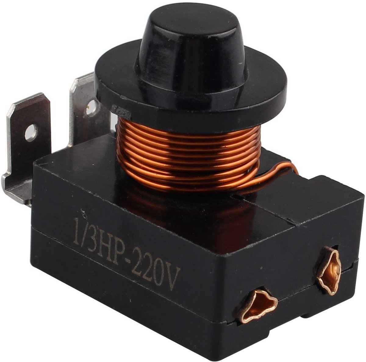 PTC Starter Relay voor 1/3 HP Koelkast - 220V, 3 Pin, Plastic Behuizing, Compressor Onderdelen, 250W Prestaties