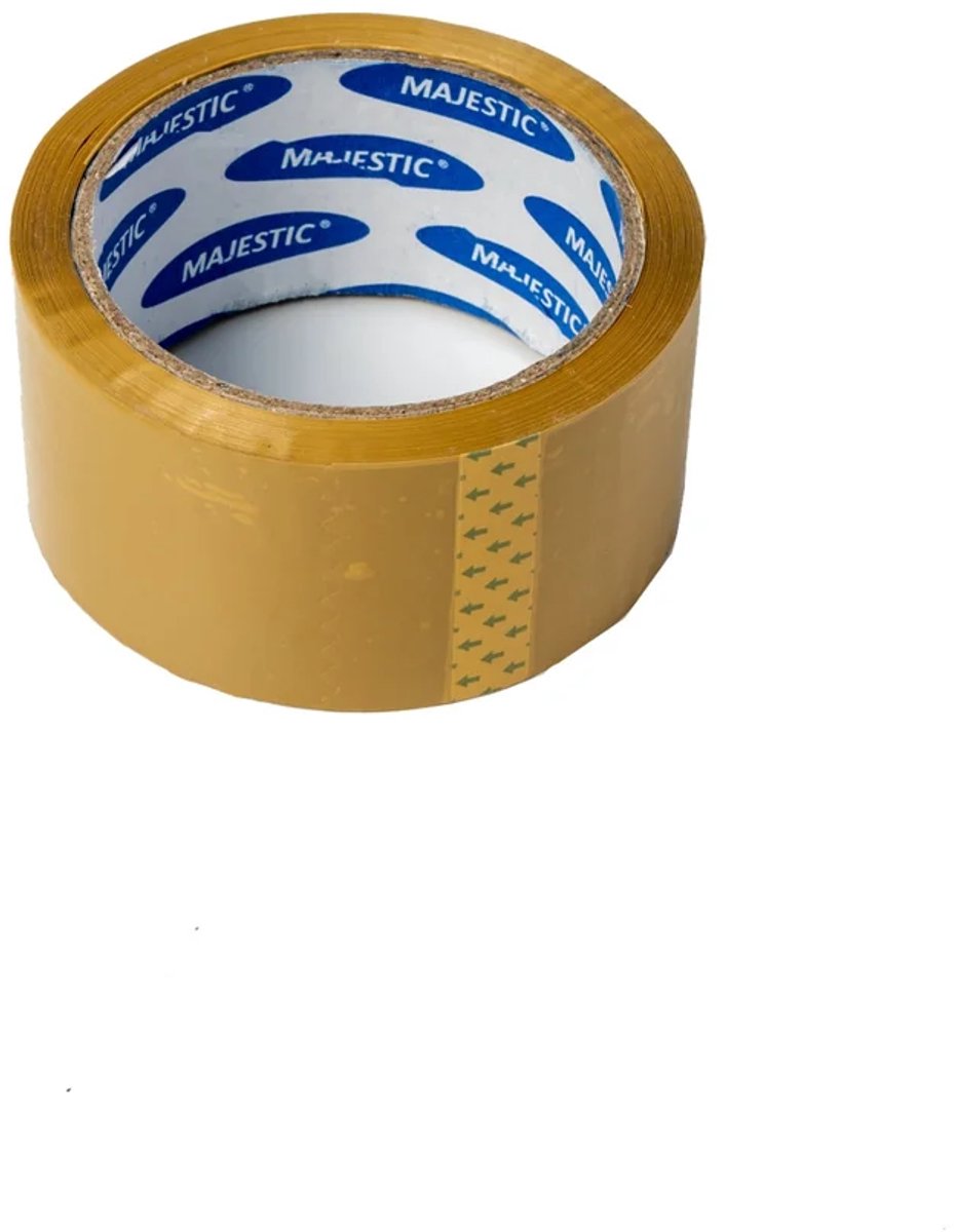 Verpakkings PP tape bruin 48mm x 66m 6 stuks