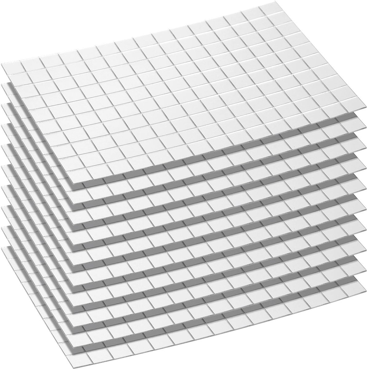 Spiegel Mosaikfliesen 10x10 mm - 1500 Stuks Zelfklevend Zilver