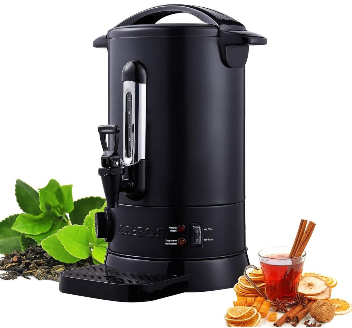 NIVA® Heetwaterdispenser - Instant Waterkoker - Heetwater Dispensers - Zwart - 27cm x 27cm x 44cm