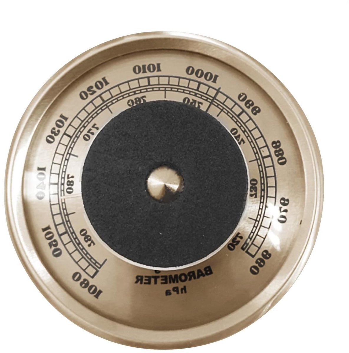 Barometer Hygrometer - Weerstation Instrument - Weersvoorspelling Thuis - Hoge Nauwkeurigheid - 70 mm Diameter - Wit