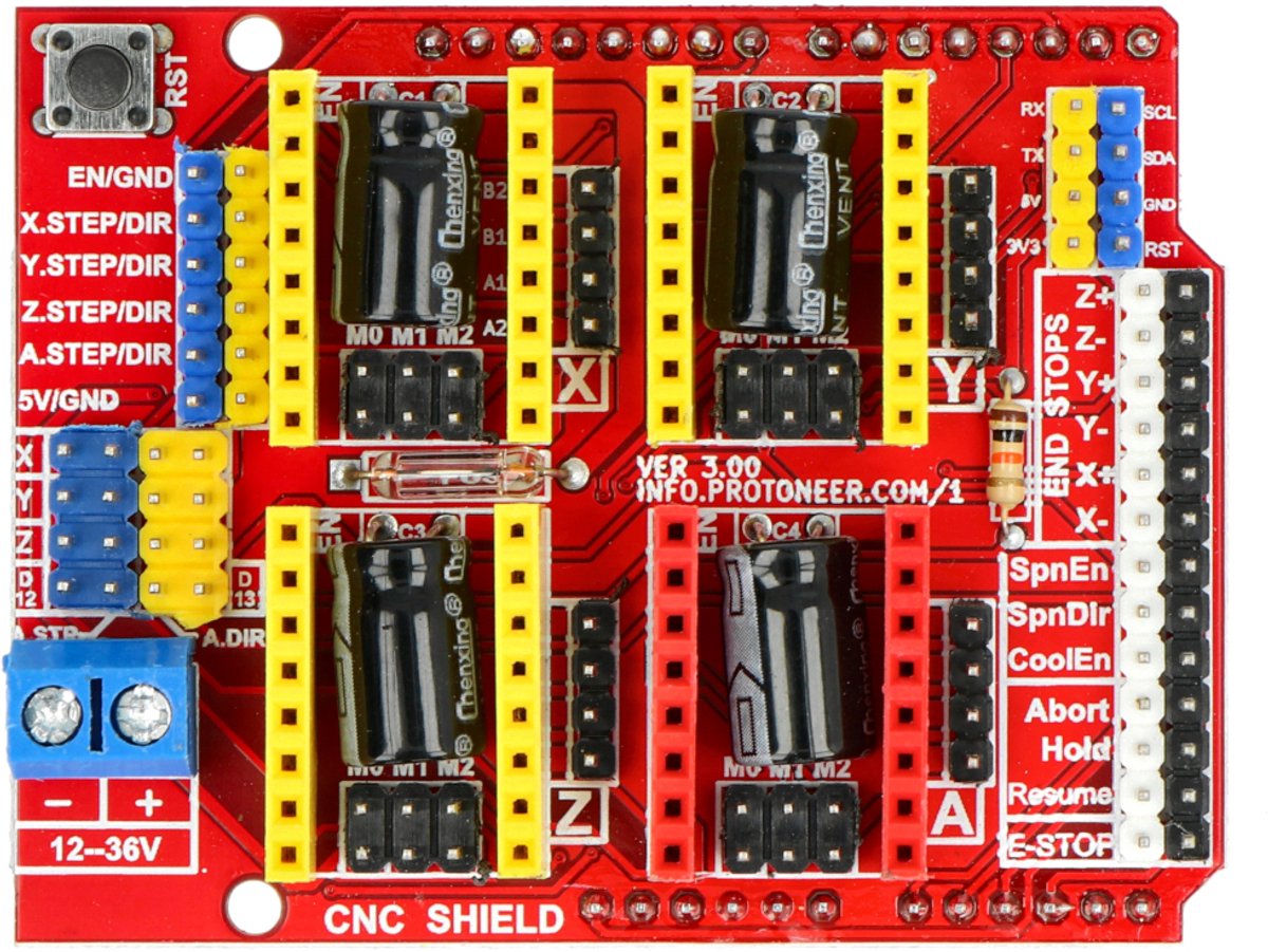 Rosfix CNC Module V3 Shield - A4988 Stapmotorstuurders, Hoge Precisie - Eenvoudige Montage - Geschikt voor Arduino