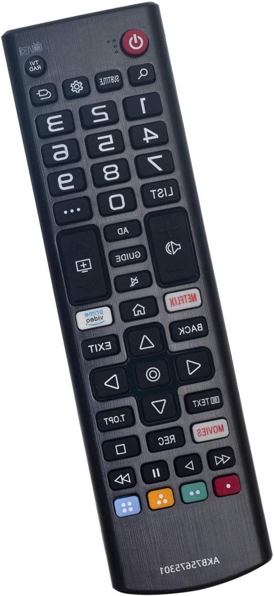 Afstandsbediening Vervanging - Universele afstandsbediening - TV Bediening - Directe Werking - 17 cm - Zwart