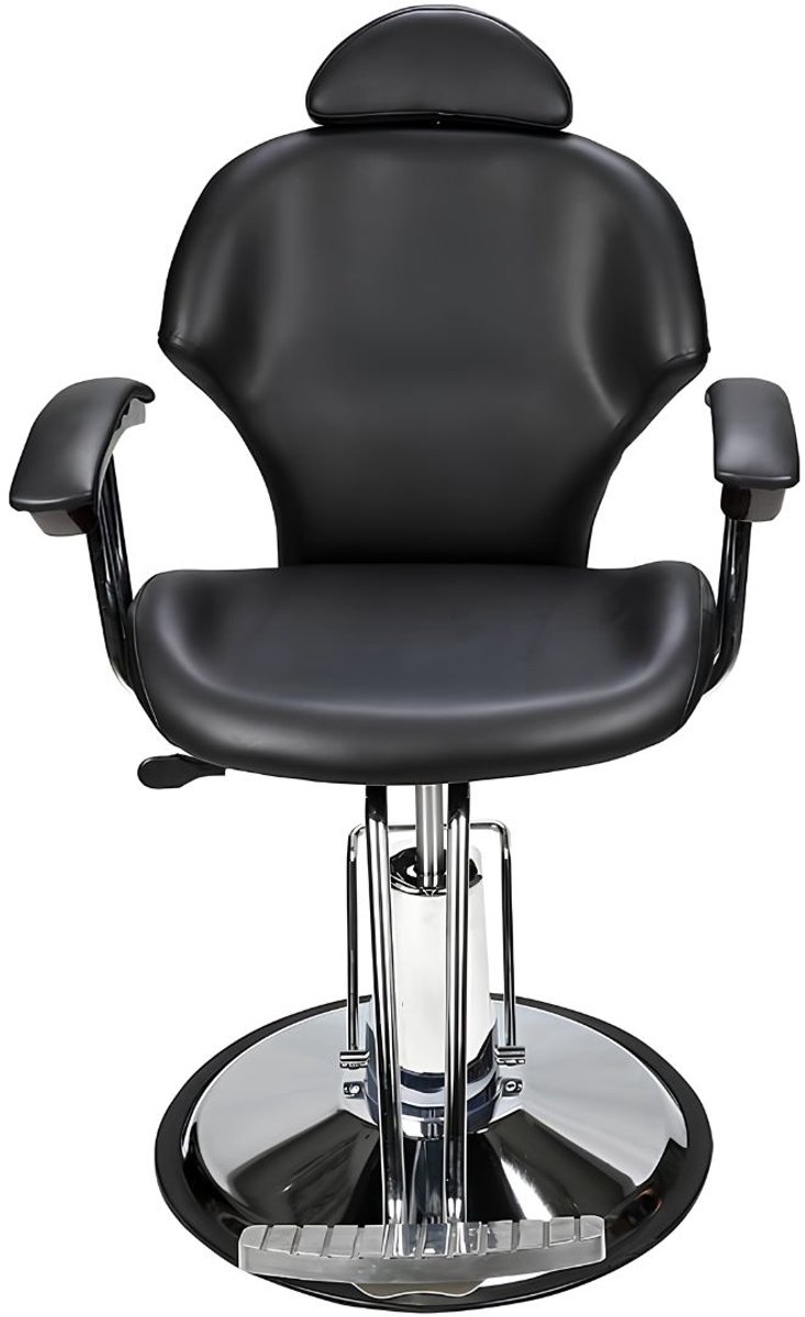 NIVA® Kappersstoel - Kappersstoel met Voetensteun - Kapper Stoelen - Zwart - 80cm x 66cm x 97cm