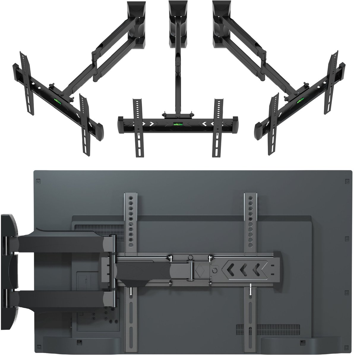 Verstelbare TV-muurbeugel 61cm, 26-60 inch, Hoekmontage