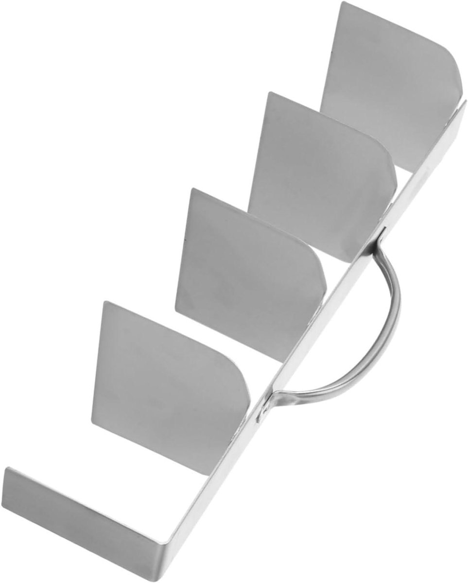 Taartverdeler RVS - Dessertsnijder Cakeverdeler - Gelijkmatig Portioneren - Vijf Gelijke Stukken - 32.7 cm Lengte - Zilver