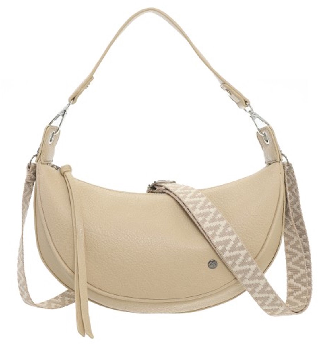 Natural Crossbody Tas Quebec- Moederdag- Damestas- Halve maan tas- Sint- Kerst