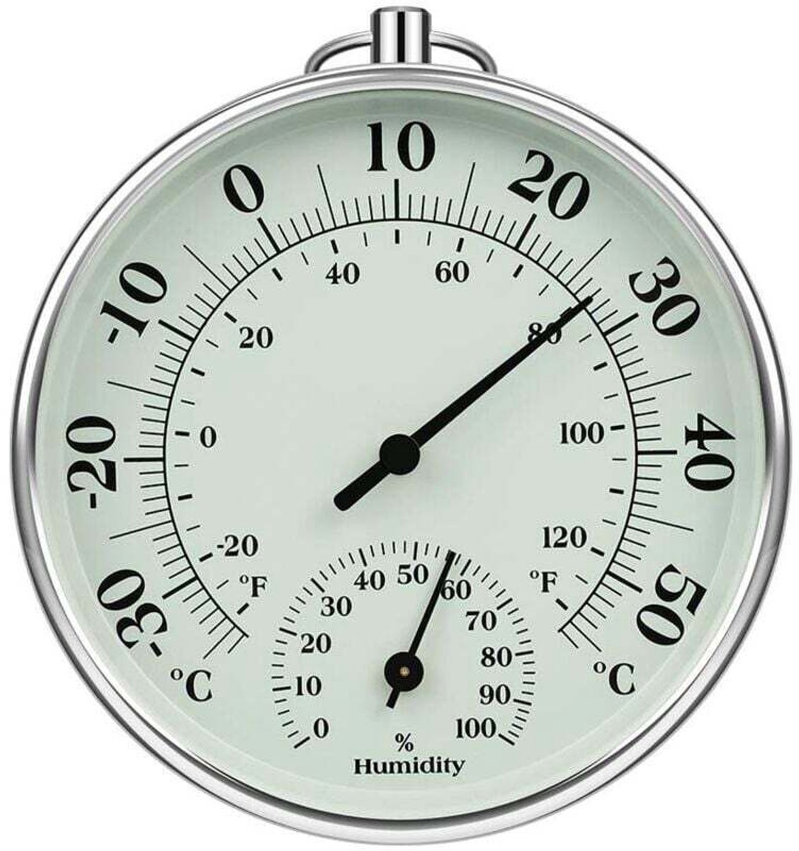 Voertuigthermometer voor binnen en buiten, met digitaal LCD-display en een kabel van 1,5 meter.