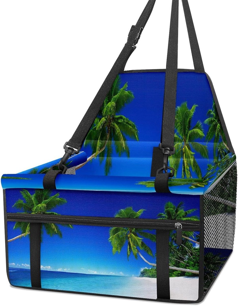 Hondenautostoeltje Booster - Huisdier Autostoel - Veilig Reizen - Opvouwbaar Ontwerp - 40x31x24cm - Zwart