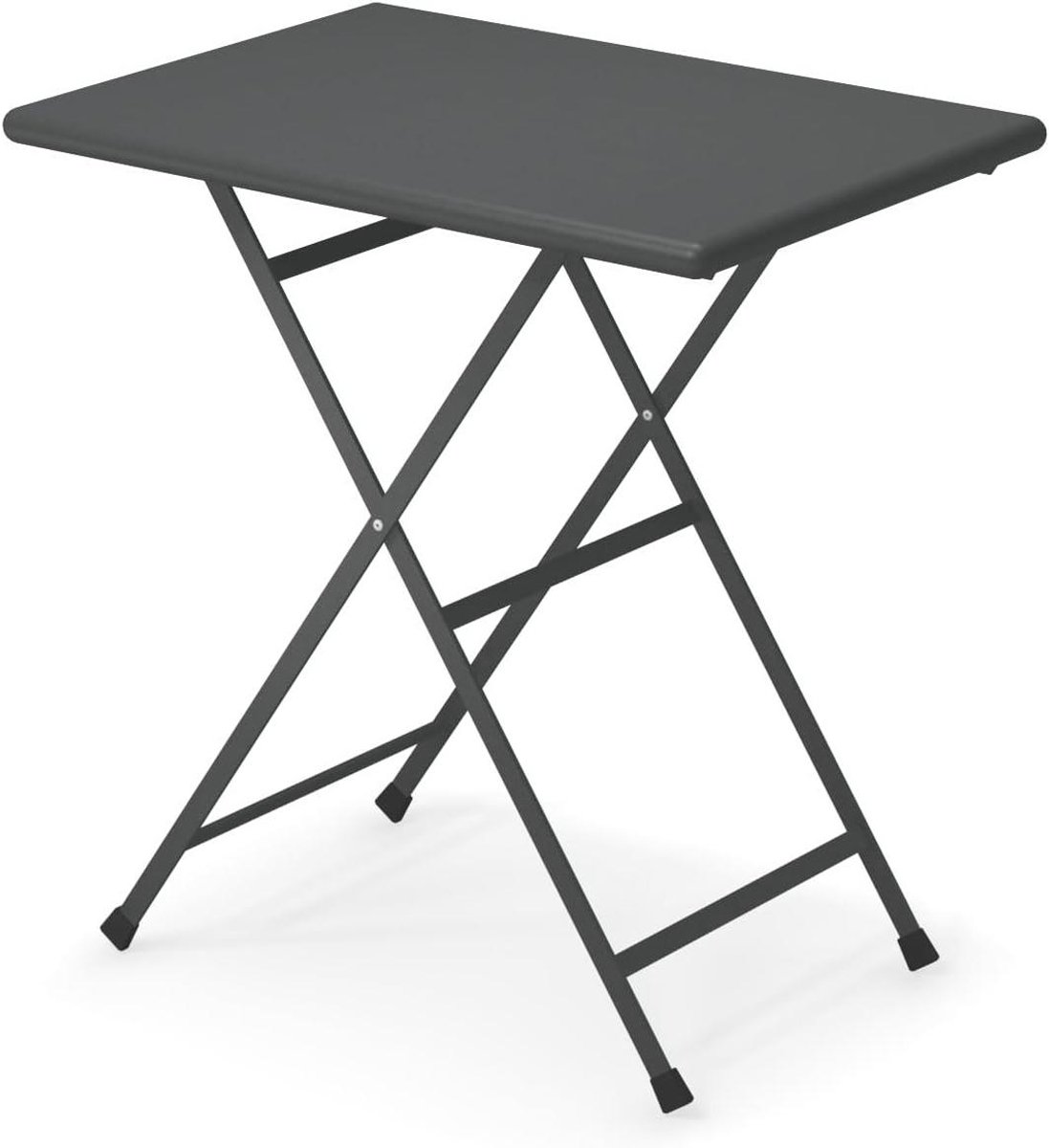 Vouwtafel - Klaptafel Buiten - Terras Gebruik - Roestvrij Staal - 50 x 70 cm - Antraciet Mat