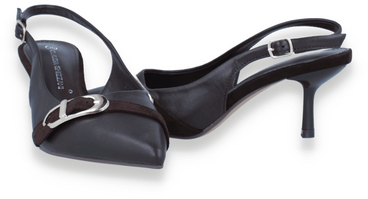 Mode Mania Dames Slingback | Bruin | Maat: 38