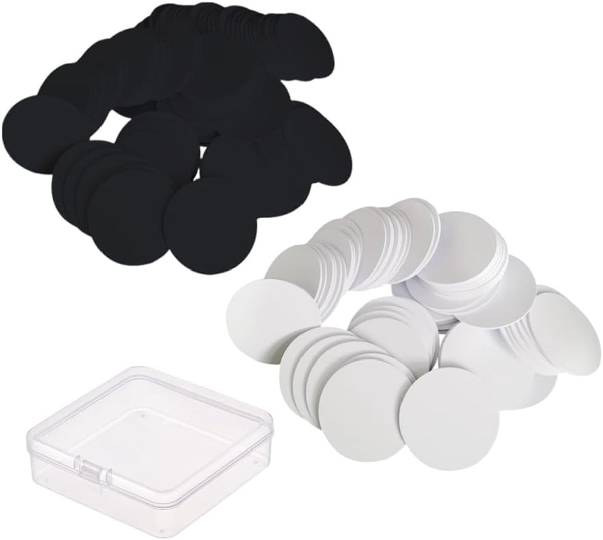 20 NFC Tags van 540 Bytes, 25mm Stickers voor TagMo, Amiibo en NFC Compatibele Apparaten - Wit/Zwart Labels