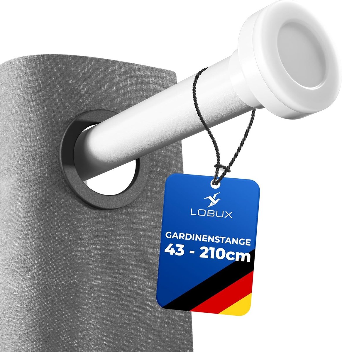 Telescopische Stang - Wit - 70-210 cm - Schroefbare Stang voor Diverse Toepassingen