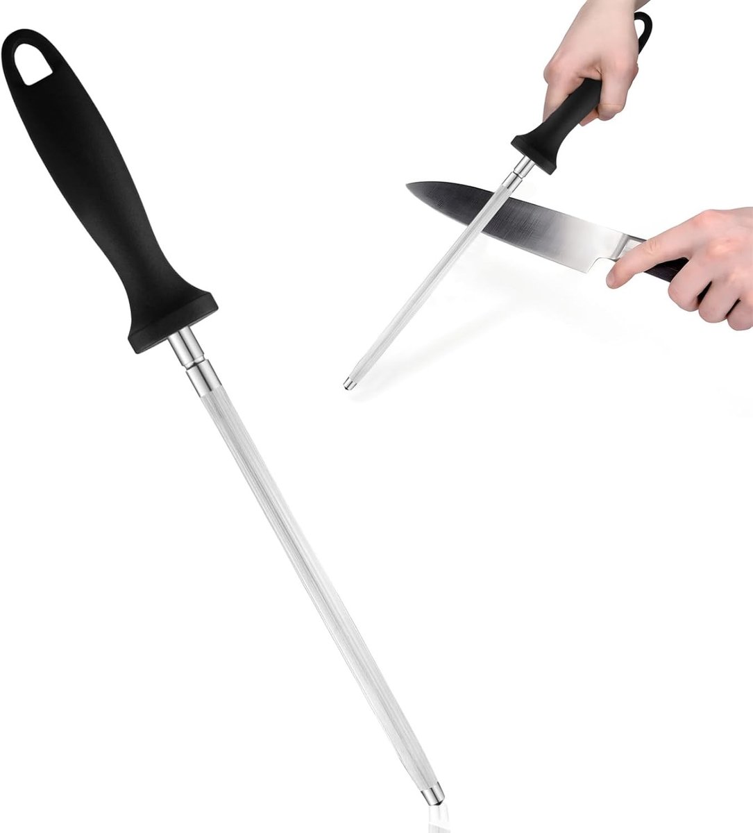 Elektrische messenslijper - A - 20 cm - Hoogkoolstaal met diamantcoating - Voor professioneel keukenmesonderhoud