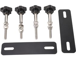 Duurzame Mounting Kit voor Recovery Tracks, M10 X 140, Geschikt voor Diverse Traction Boards met 4.72 tot 6.69 Inch Gatafstand