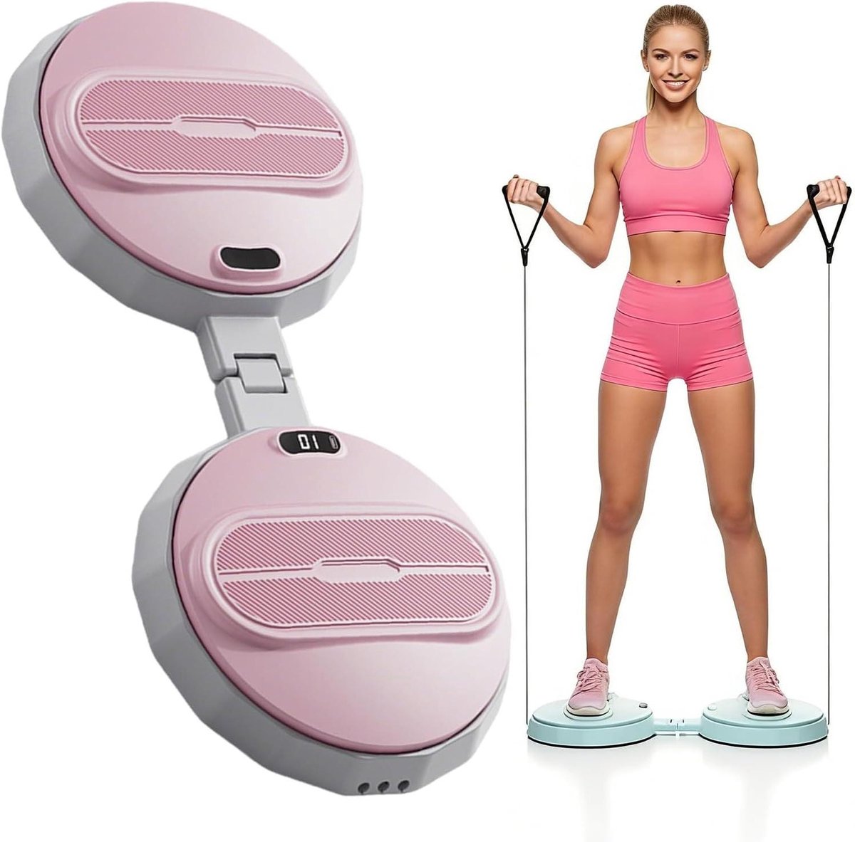 Taille Twister Trainingsmachine - Ab Twister Board - Thuis Core Training - Met LED Digitale Monitor