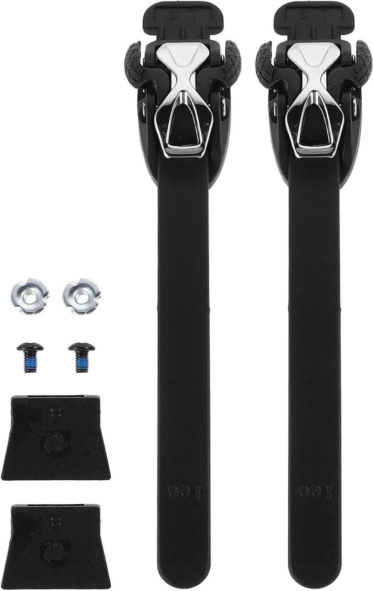 Skate Buckle Sets - Schoen Sluitingen - Sport Beoefenen - Microverstelbaar Systeem - 2 Sets Inclusief Schroeven - Zwart