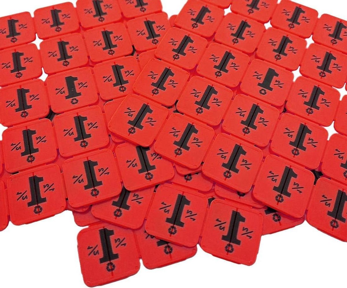 Breekmunten 1000 stuks - Tokens Consumptie Munten - Snel Betalen - Gemaakt van Gerecycled Plastic - 24 x 24 mm