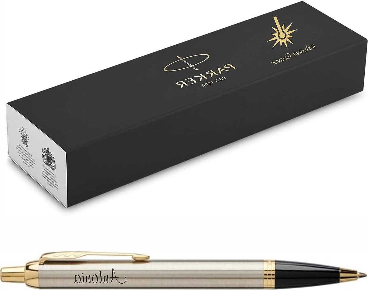 Balpen met Gravure - Gepersonaliseerde Pen Cadeau Pen - Schrijven en Cadeau Geven - Precisie Lasergravure - 13.7 cm