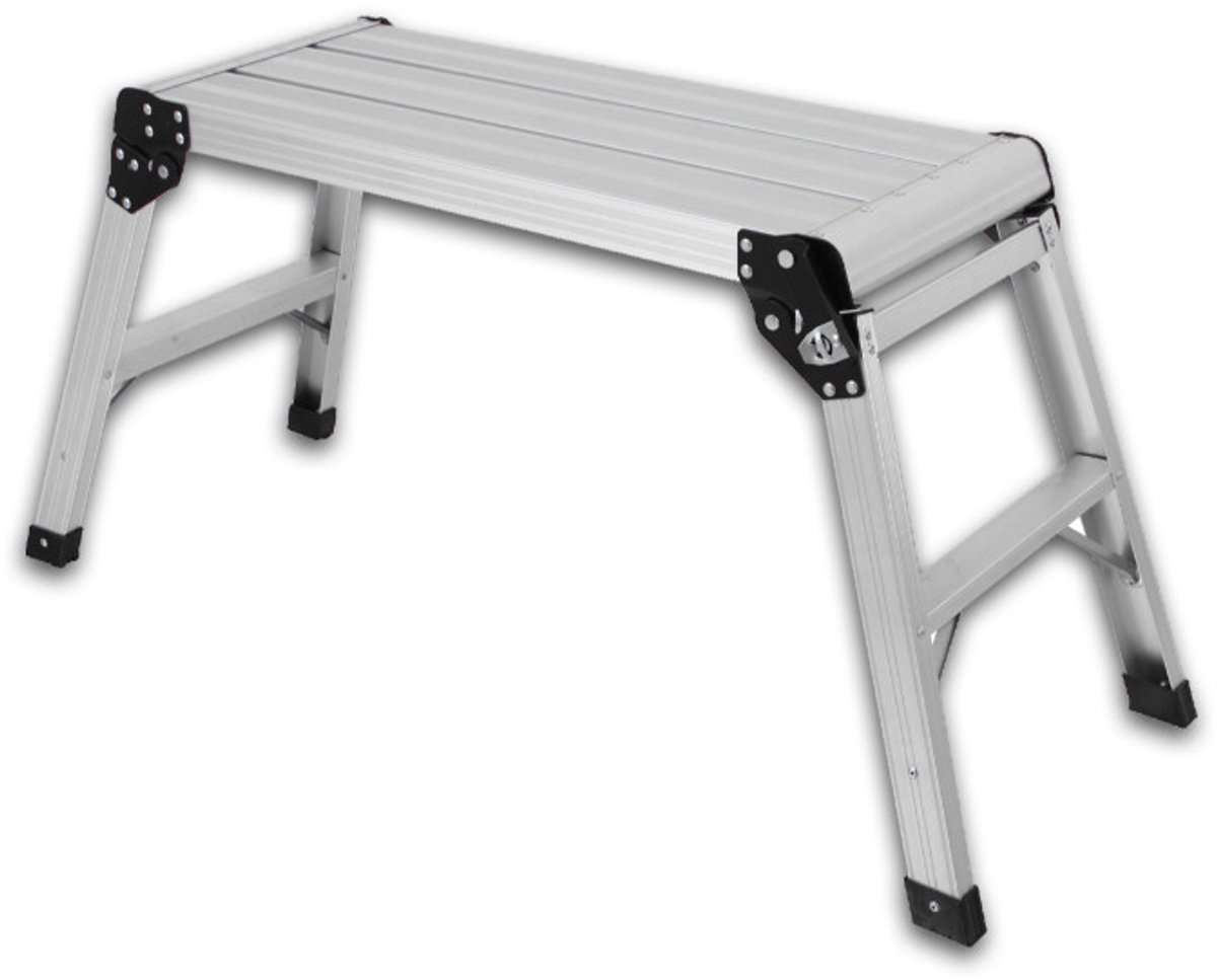 Werkplatform Aluminium Dubbelzijdig 2 treden