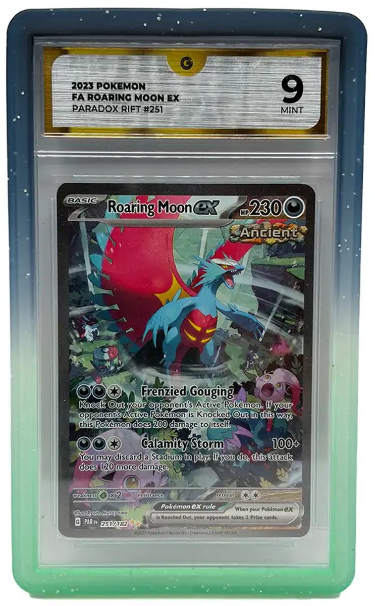 PSA Slab Guard - Siliconen Bumper voor PSA Graded Cards - Groen/BlauwGradient