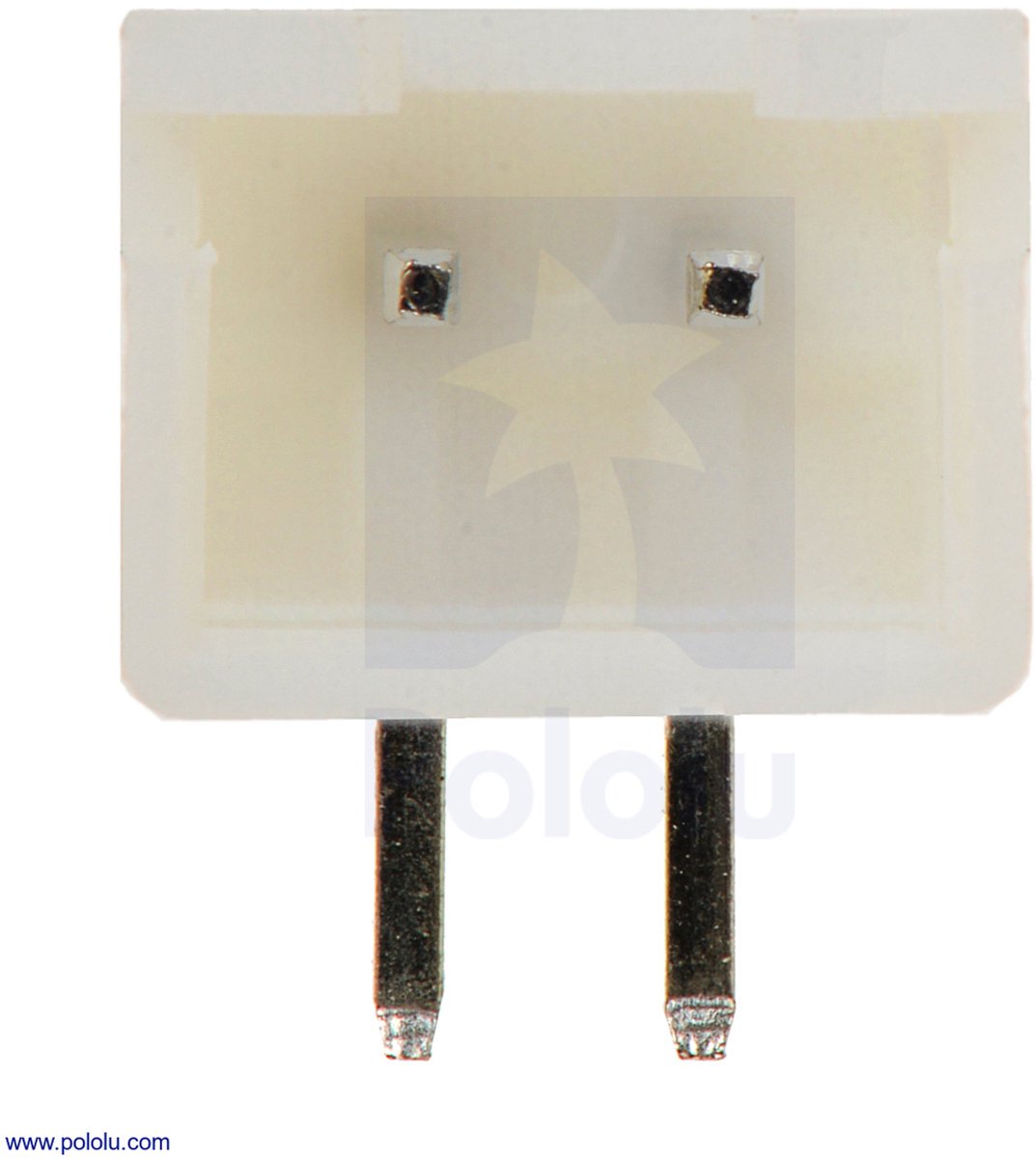 Pololu 2718 2.5 mm JST XH-Style Shrouded Male connector: 2-Pin, Right Angle (4-Pack)