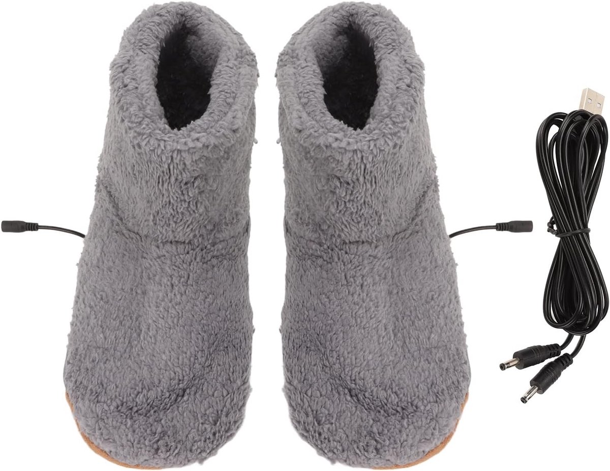 Dikke verwarmde laarzen voor de winter, comfortabele voetwarmers met magnetron verwarmde inserts en zachte slippers voor koude dagen