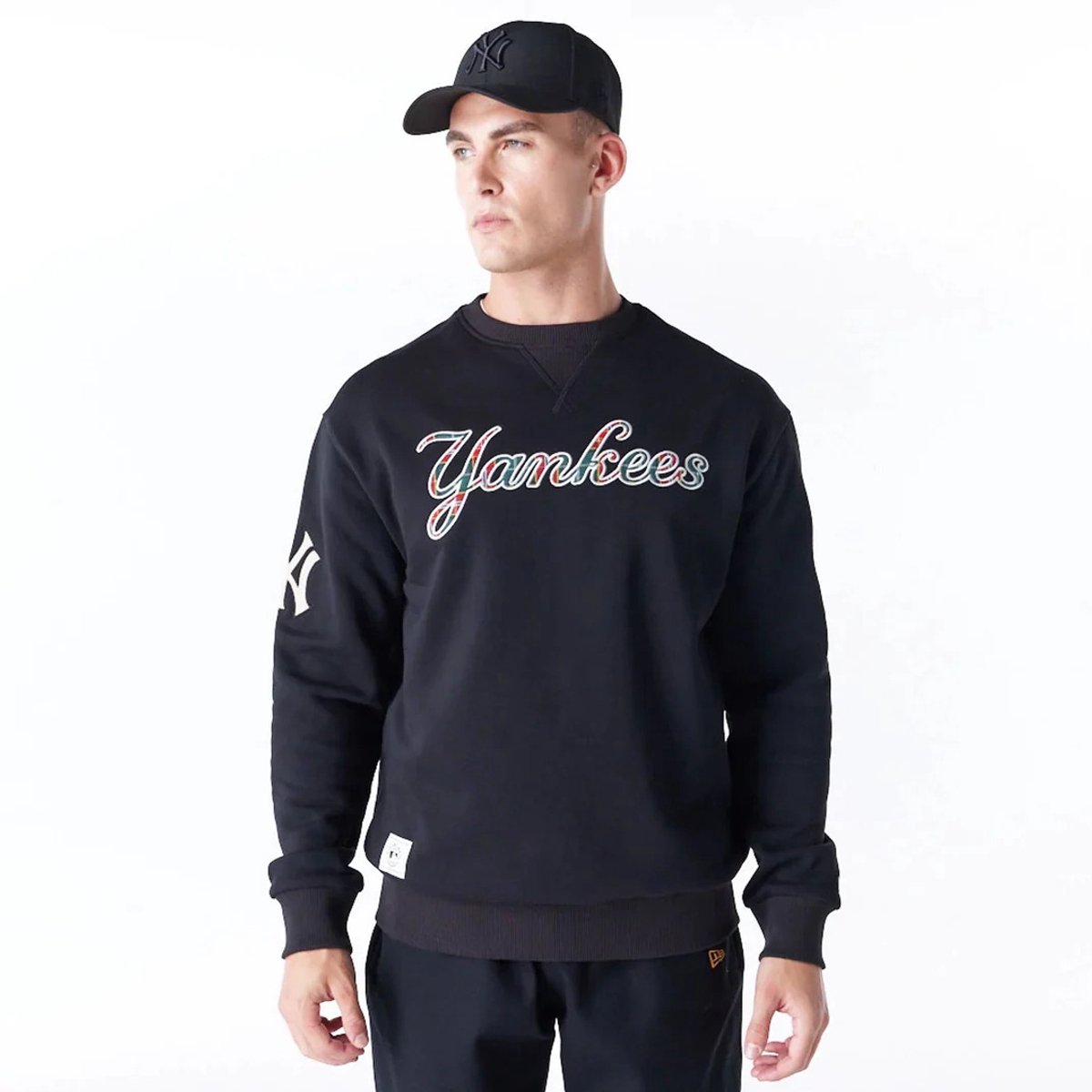 Sweatshirt New York Yankees MLB Tartan Infill Zwart